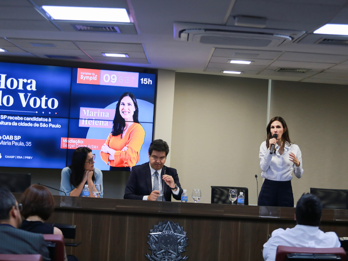 Hora do Voto: OAB SP recebe Marina Helena do Novo