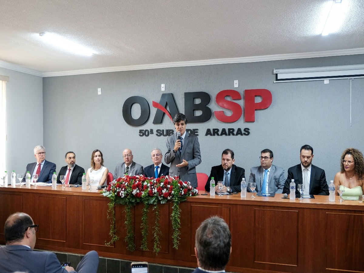 Presidente da OAB SP participa da cerimônia de posse da diretoria da Subseção de Araras