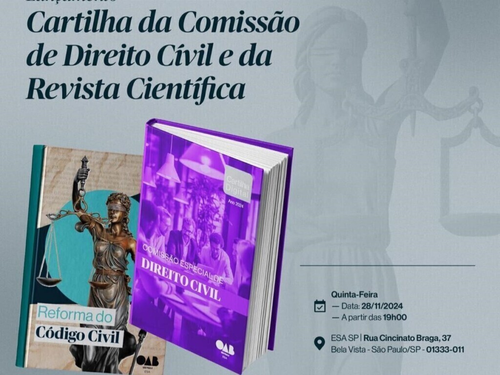 ESA OAB SP lança Cartilha de Direito Civil e Revista Científica